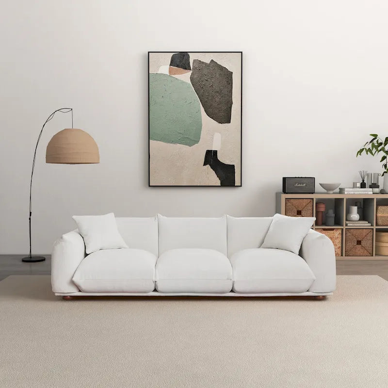 Canapé Arten Mid-Century Modern de Luxe en Boucle/Velours