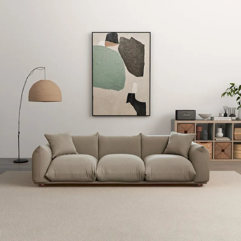 Canapé Arten Mid-Century Modern de Luxe en Boucle/Velours