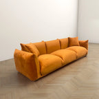 Canapé Arten Mid-Century Modern de Luxe en Boucle/Velours