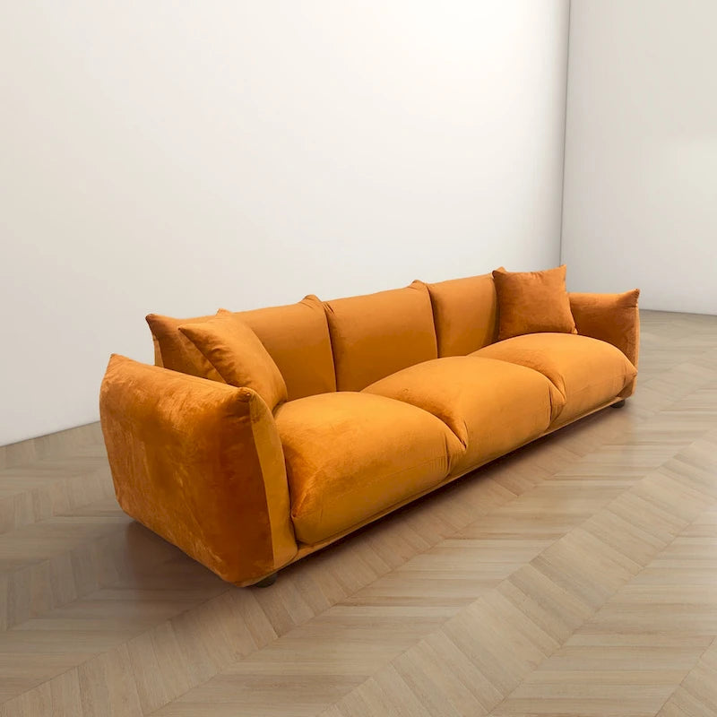 Canapé Arten Mid-Century Modern de Luxe en Boucle/Velours