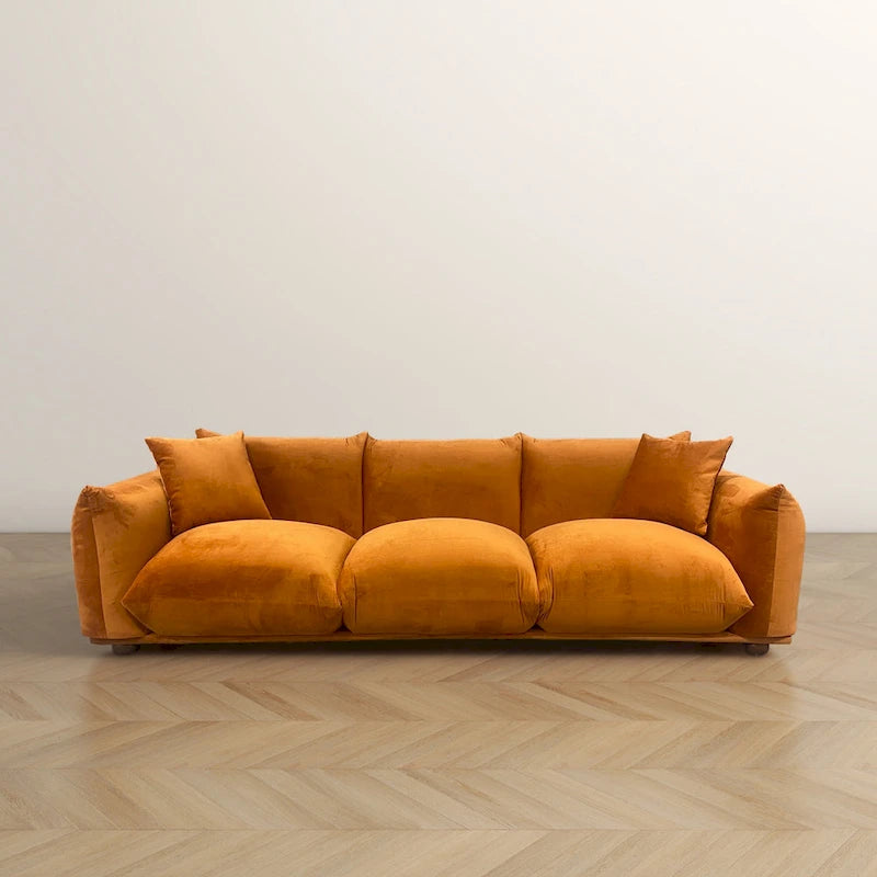 Canapé Arten Mid-Century Modern de Luxe en Boucle/Velours