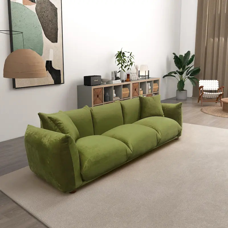 Canapé Arten Mid-Century Modern de Luxe en Boucle/Velours