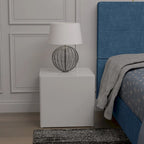 Table basse gigogne carrée moderne et glamour pour salon (lot de 2)
