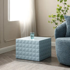 Table basse gigogne carrée moderne et glamour pour salon (lot de 2)