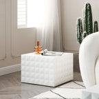 Table basse gigogne carrée moderne et glamour pour salon (lot de 2)