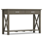WYNDENHALL Waterloo Table console contemporaine en bois massif de 47 pouces de large - 47,4 pouces de large