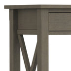 WYNDENHALL Waterloo Table console contemporaine en bois massif de 47 pouces de large - 47,4 pouces de large