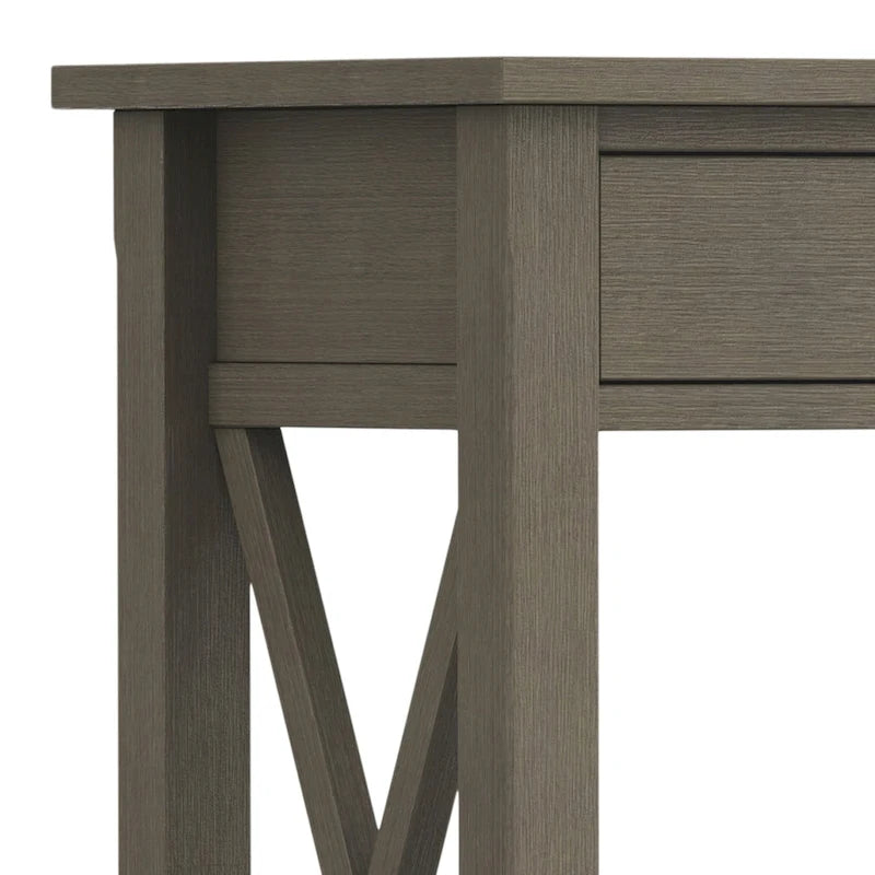 WYNDENHALL Waterloo Table console contemporaine en bois massif de 47 pouces de large - 47,4 pouces de large