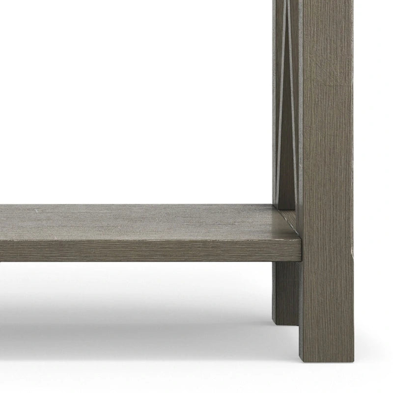 WYNDENHALL Waterloo Table console contemporaine en bois massif de 47 pouces de large - 47,4 pouces de large