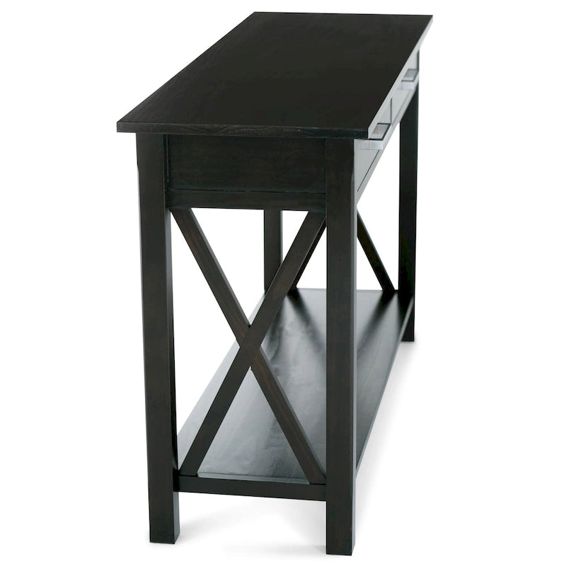 WYNDENHALL Waterloo Table console contemporaine en bois massif de 47 pouces de large - 47,4 pouces de large