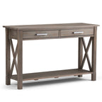 WYNDENHALL Waterloo Table console contemporaine en bois massif de 47 pouces de large - 47,4 pouces de large