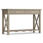 WYNDENHALL Waterloo Table console contemporaine en bois massif de 47 pouces de large - 47,4 pouces de large