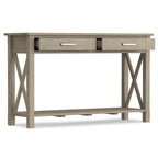 WYNDENHALL Waterloo Table console contemporaine en bois massif de 47 pouces de large - 47,4 pouces de large