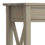 WYNDENHALL Waterloo Table console contemporaine en bois massif de 47 pouces de large - 47,4 pouces de large