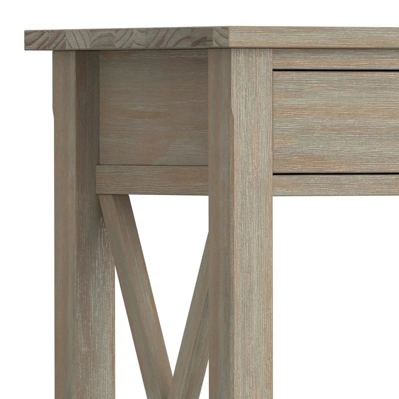 WYNDENHALL Waterloo Table console contemporaine en bois massif de 47 pouces de large - 47,4 pouces de large
