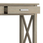 WYNDENHALL Waterloo Table console contemporaine en bois massif de 47 pouces de large - 47,4 pouces de large