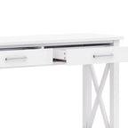 WYNDENHALL Waterloo Table console contemporaine en bois massif de 47 pouces de large - 47,4 pouces de large