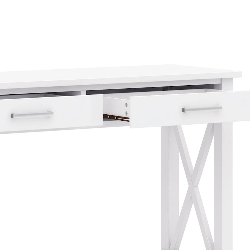 WYNDENHALL Waterloo Table console contemporaine en bois massif de 47 pouces de large - 47,4 pouces de large