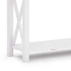WYNDENHALL Waterloo Table console contemporaine en bois massif de 47 pouces de large - 47,4 pouces de large