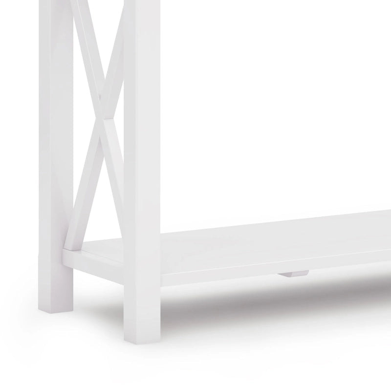 WYNDENHALL Waterloo Table console contemporaine en bois massif de 47 pouces de large - 47,4 pouces de large