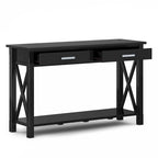 WYNDENHALL Waterloo Table console contemporaine en bois massif de 47 pouces de large - 47,4 pouces de large