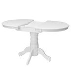 Table à manger ovale à piédestal extensible Dilon