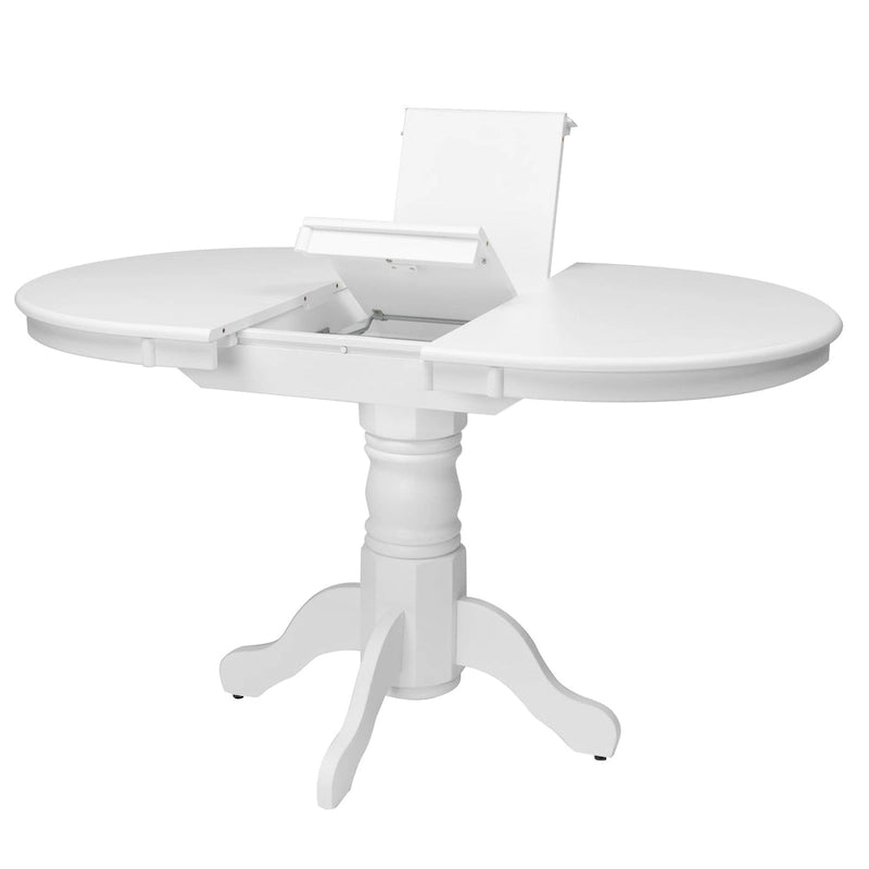 Table à manger ovale à piédestal extensible Dilon