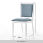 Chaises de salle à manger CraftPorch Luxurious Crystal Diamond Strip (Lot de 6)