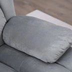 Fauteuil inclinable manuel rembourré en tissu doux avec masseur et fonction chauffante