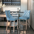 Tabourets de bar en velours