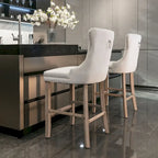 Tabourets de bar en velours