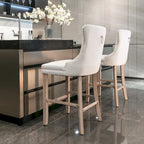 Tabourets de bar en velours