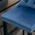 Tabourets de bar en velours