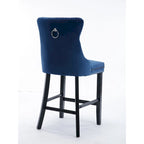 Tabourets de bar en velours