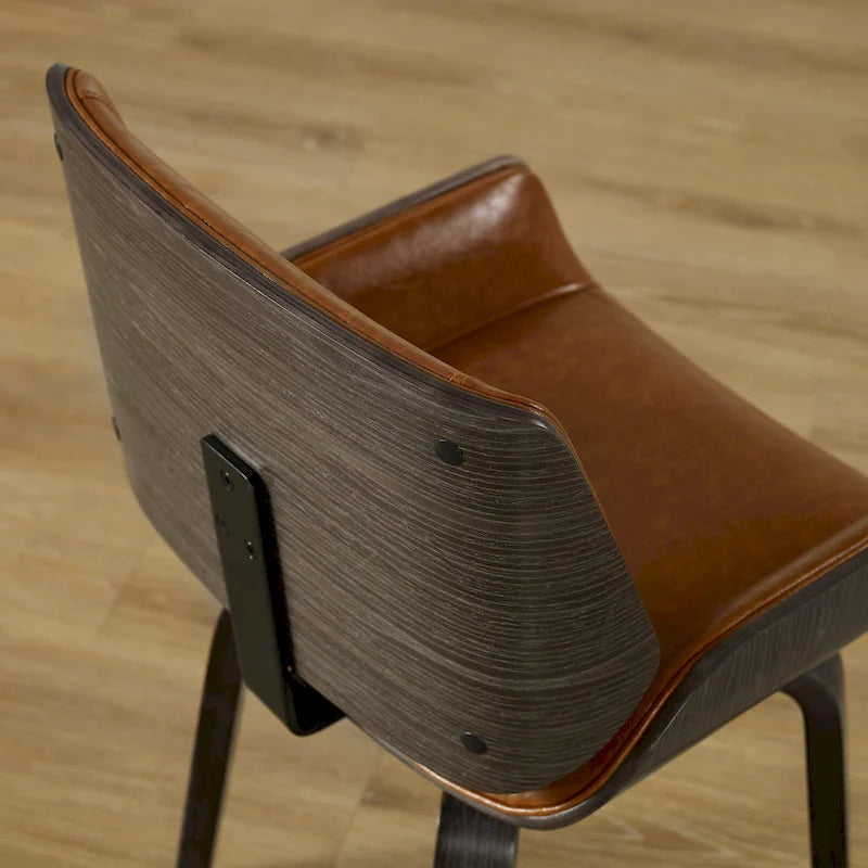 Chaises de salle à manger tapissées en bois (Lot de 2)
