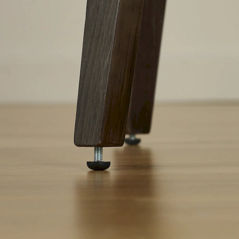 Chaises de salle à manger tapissées en bois (Lot de 2)