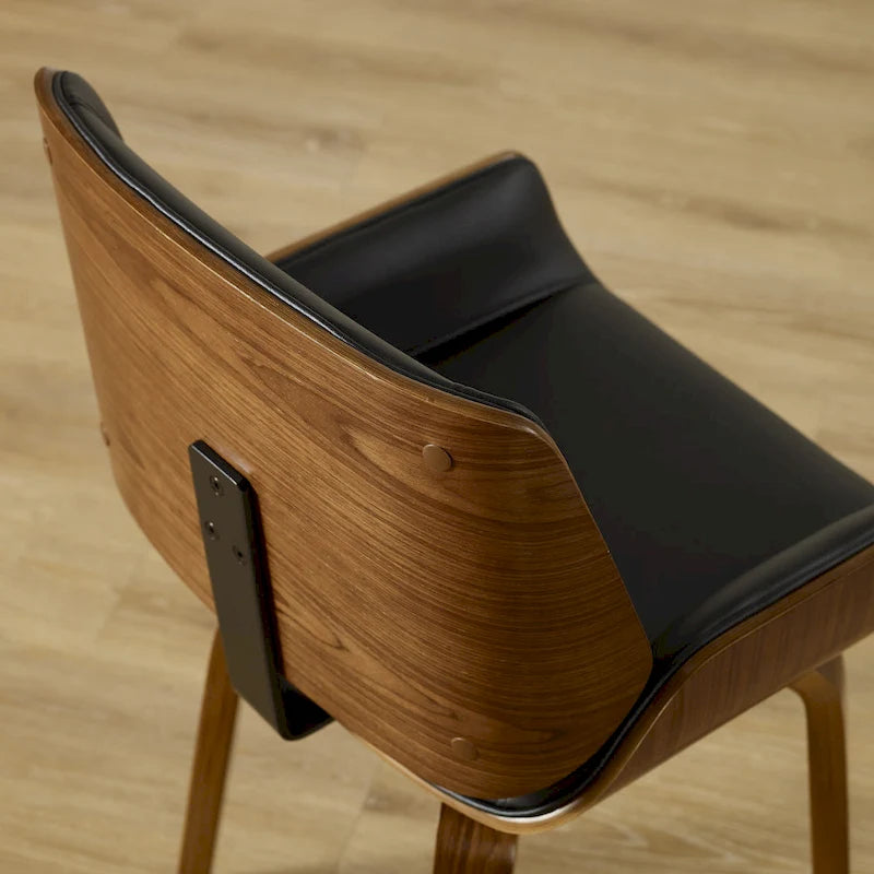 Chaises de salle à manger tapissées en bois (Lot de 2)