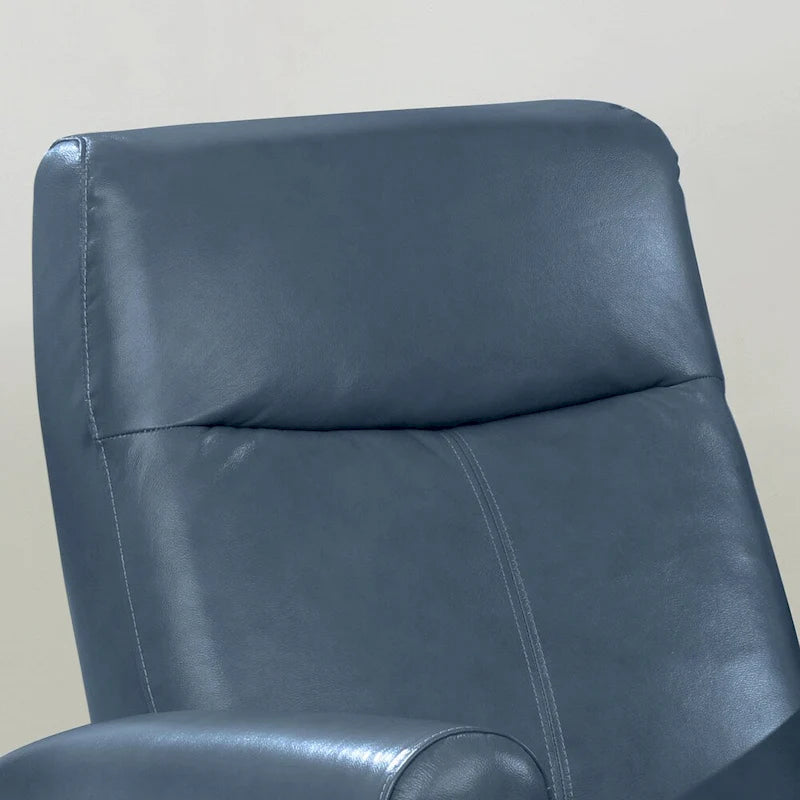 Fauteuil inclinable électrique de salon en cuir contemporain Eli avec massage lombaire