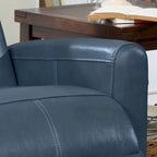 Fauteuil inclinable électrique de salon en cuir contemporain Eli avec massage lombaire