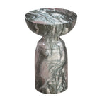 Table d'appoint en marbre Rue, gris et blush
