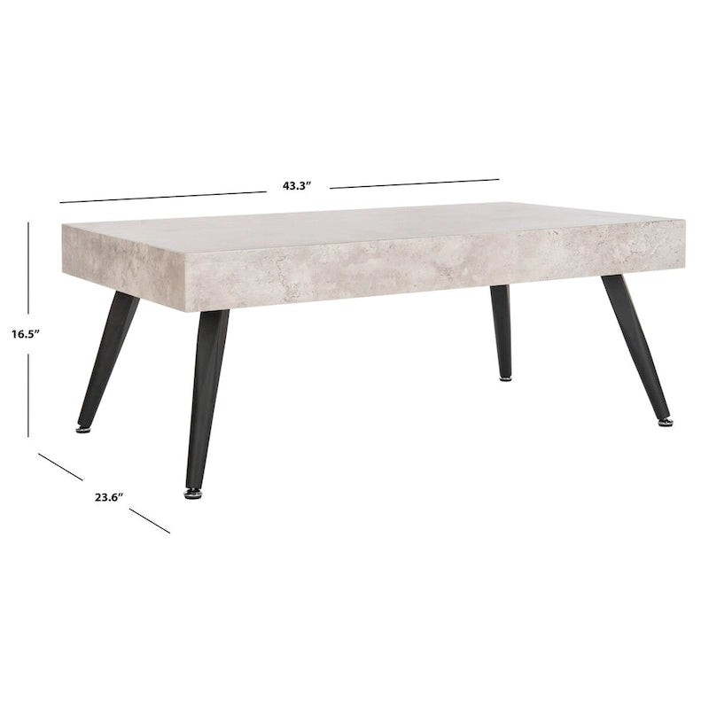 Table basse moderne Clevie - 43.3 x 23.6 x 16.5 - 43Lx24Px17H