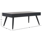 Table basse moderne Clevie - 43.3 x 23.6 x 16.5 - 43Lx24Px17H