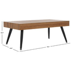 Table basse moderne Clevie - 43.3 x 23.6 x 16.5 - 43Lx24Px17H