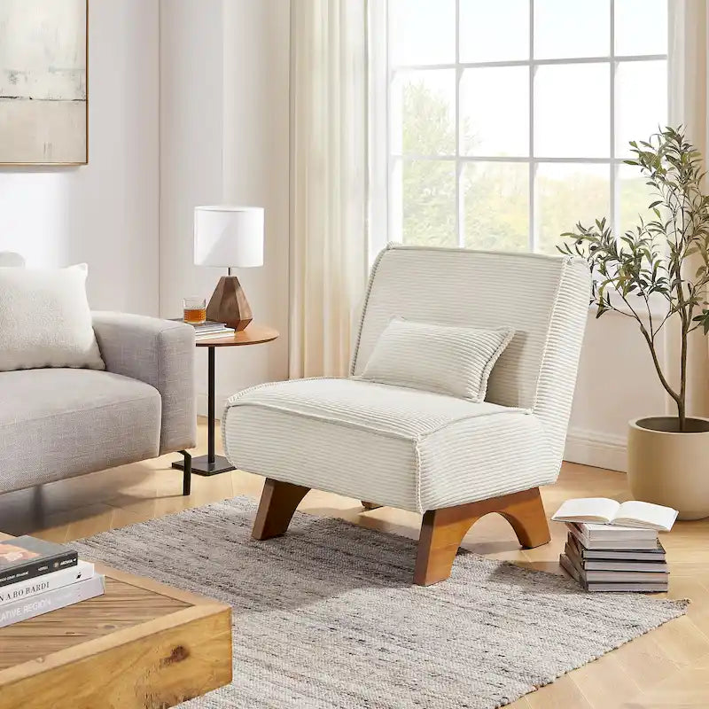 Fauteuil d'appoint confortable en polyester Art Leon