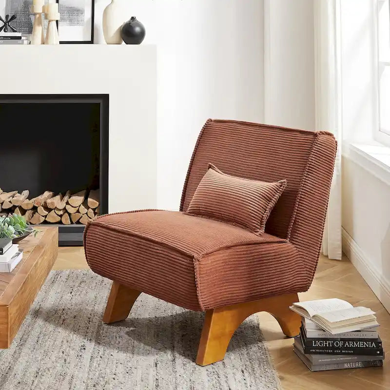 Fauteuil d'appoint confortable en polyester Art Leon