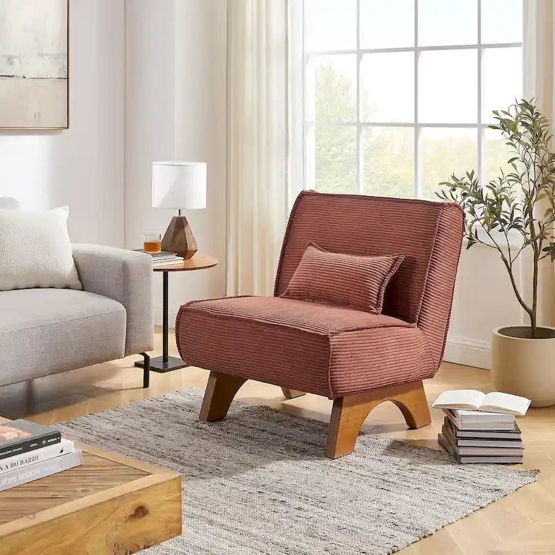 Fauteuil d'appoint confortable en polyester Art Leon