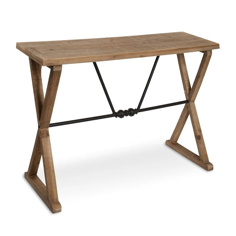 Table console en bois/métal Kate et Laurel Travere - 42x16x30