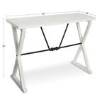 Table console en bois/métal Kate et Laurel Travere - 42x16x30