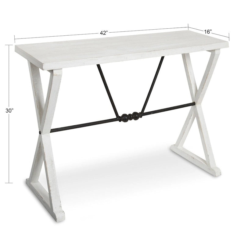 Table console en bois/métal Kate et Laurel Travere - 42x16x30