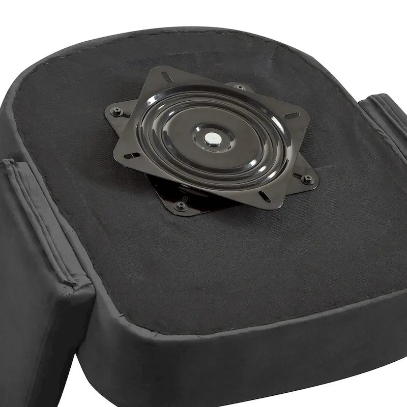 Fauteuils d'appoint pivotants en velours rembourré à dossier ouvert